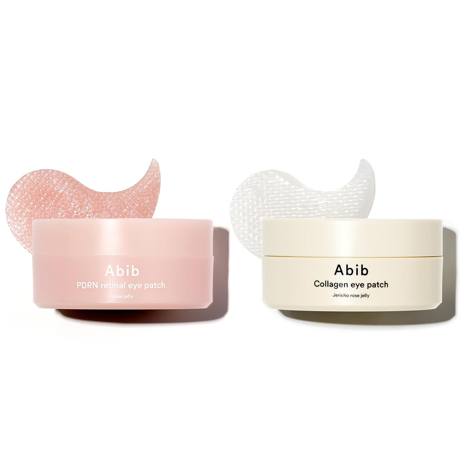 Abib PDRN & Collagen Eye Patch Duo: PDRN Retinol Eye Patches 60 + Collagen Eye Patches Jericho Rose 60, Korean Under Eye Patches for Puffy Eyes and Dark Circles, Korean Skin Care Set