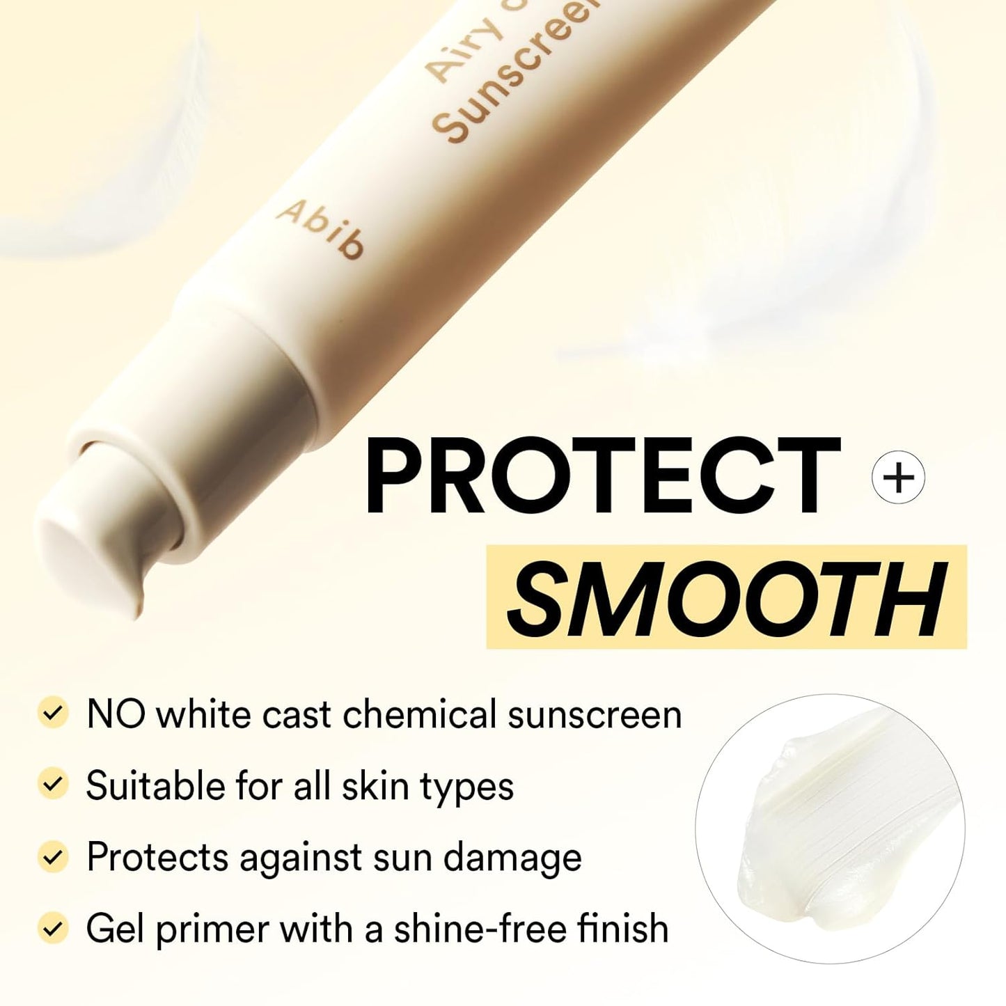 Abib Airy Sun Care Duo : Airy Suntick&Airy Clear Sunscreen - Korean Suncreen Suncare Sunblock No White cast Reef Safe Primer poreless