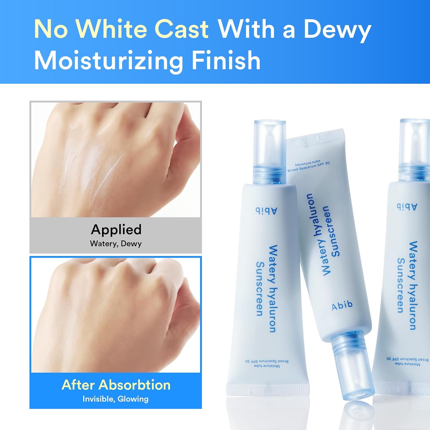 Abib Airy&Watery Sun Care Duo : Airy Suntick&Watery Hyaluron Sunscreen - Korean Suncreen Suncare Sunblock No White cast Reef Safe Hyaluronic Acid