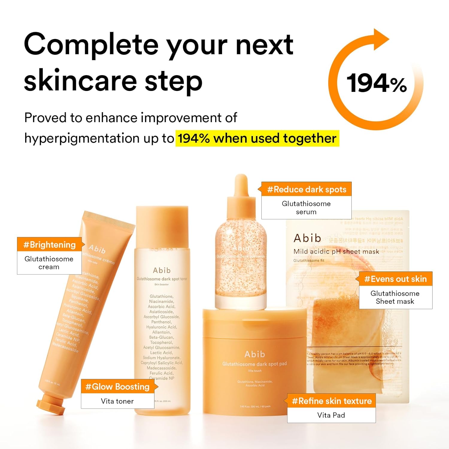 Abib Glutathiosome Cream Vita Tube Facial Moisturizer 2.53 fl oz