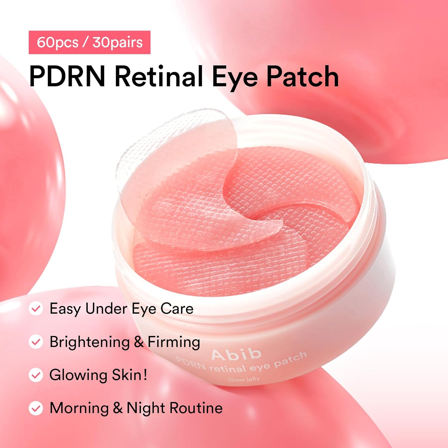Abib PDRN & Collagen Eye Patch Duo: PDRN Retinol Eye Patches 60 + Collagen Eye Patches Jericho Rose 60, Korean Under Eye Patches for Puffy Eyes and Dark Circles, Korean Skin Care Set