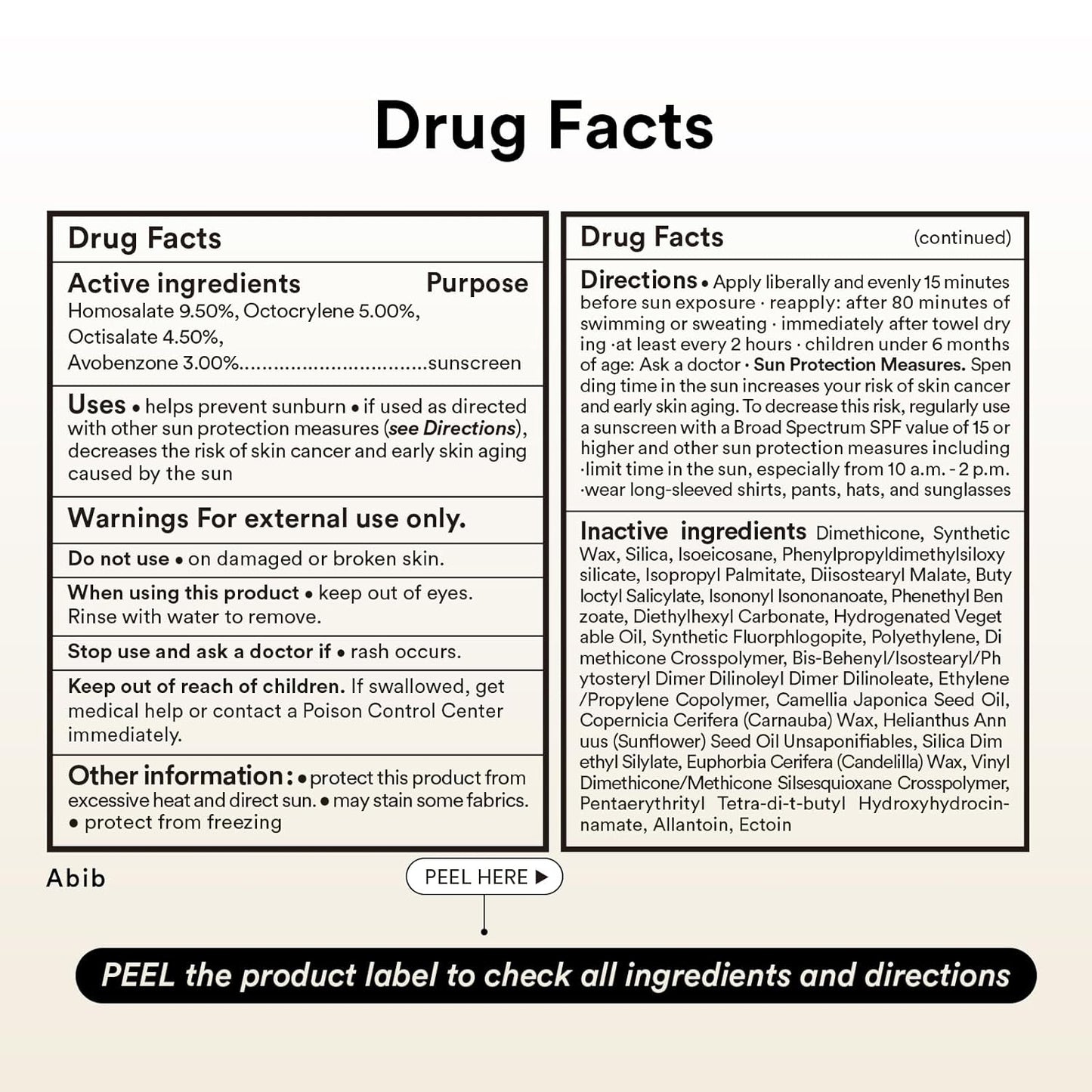 Abib Airy Sunstick Smoothing Bar Broad Spectrum SPF50+ 0.81 oz / 23 g (Semi- matte) | Korean Suncreen Stick Suncare Sunblock, No Whitecast, Protector Solar Barra, Water resistant